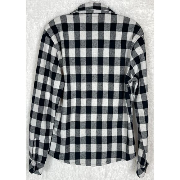 NWT Nomad Small Black White Buffalo Plaid Thermal Lined Button Down Shirt LS - Picture 5 of 7